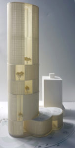 spatial practice architecture office Los Angeles Hong Kong Hengqin exchange square mixused tower zhuhai china model overall view