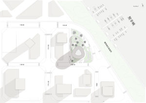spatial practice architecture office Los Angeles Hong Kong Hengqin exchange square mixused tower zhuhai china site plan