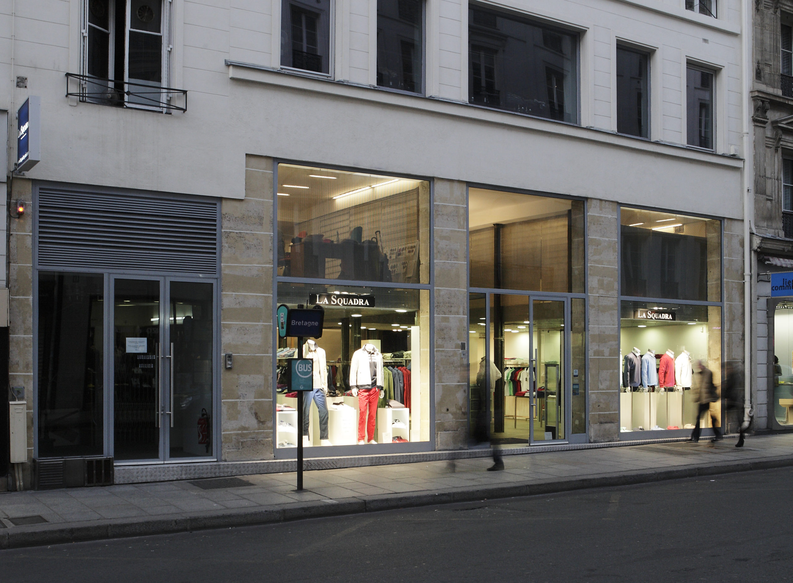 spatial practice architecture office Los Angeles Hong Kong La Squadra Showroom paris france atelier renovation storefront