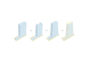 spatial practice architecture office Los Angeles Hong Kong arcade residential tower kaohsiung taiwan axonometric concept