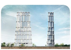 spatial practice architecture office Los Angeles Hong Kong arcade residential tower kaohsiung taiwan elevations