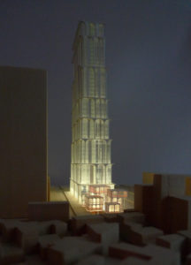 spatial practice architecture office Los Angeles Hong Kong arcade residential tower kaohsiung taiwan model retail night