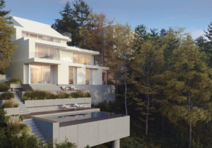 spatial practice architecture office Los Angeles Hong Kong cascading residence hills los angeles usa secret garden pool view