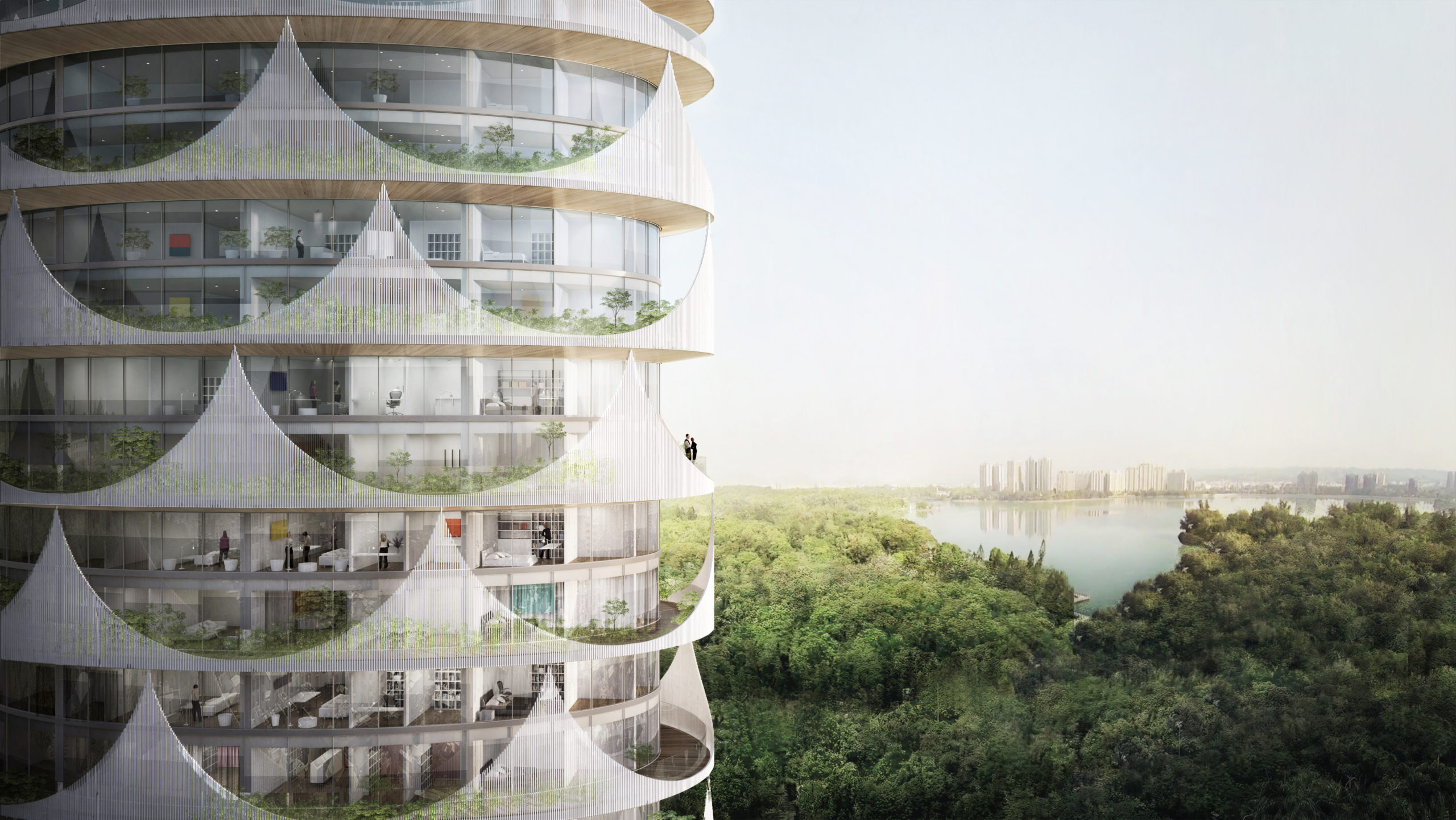 spatial practice architecture office Los Angeles Hong Kong chengcing residential tower kaohsiung taiwan lake view