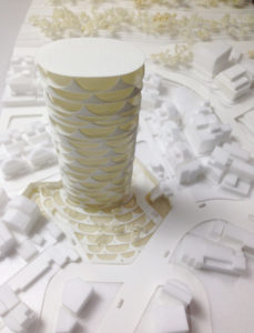 spatial practice architecture office Los Angeles Hong Kong chengcing residential tower kaohsiung taiwan model roof view