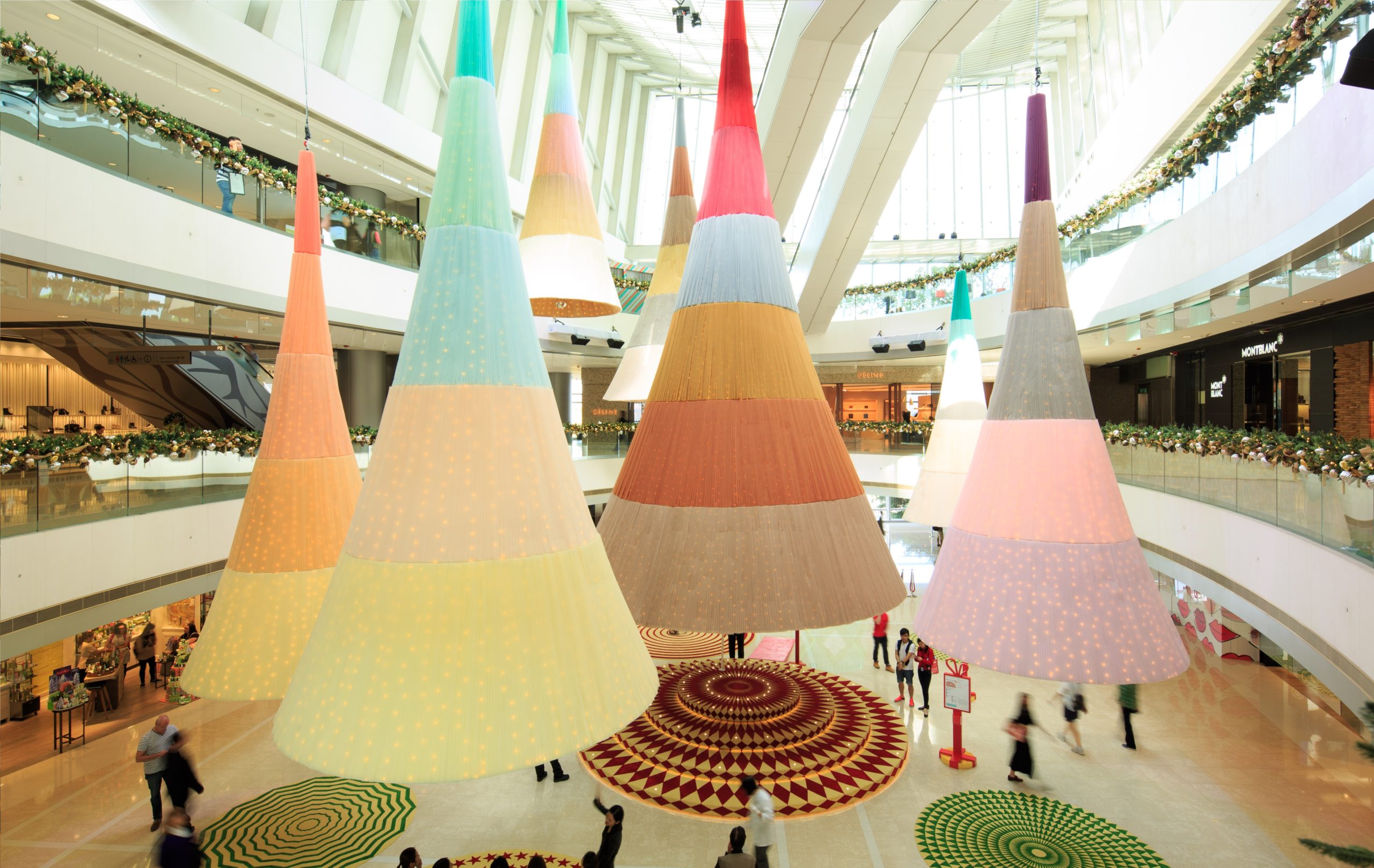 spatial practice architecture office Los Angeles Hong Kong glowing trees art installation ifc hong kong dancing trees