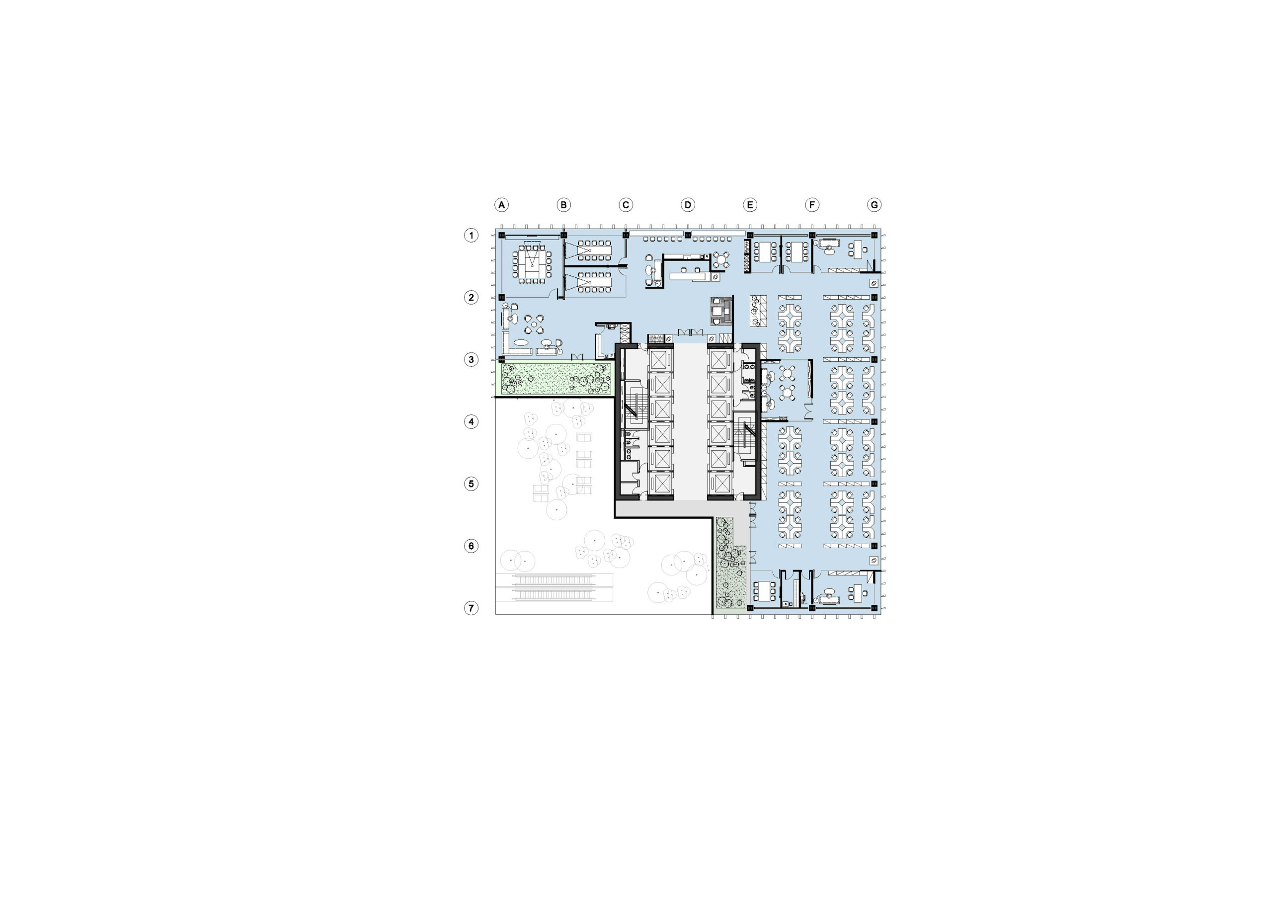 spatial practice architecture office Los Angeles Hong Kong harbin twin towers harbin china plan up