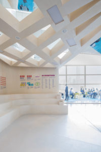 spatial practice architecture office Los Angeles Hong Kong m+ museum pavilion art basel hong kong perforated ceiling