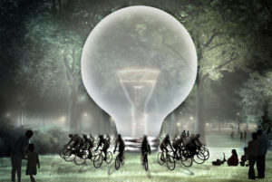 spatial practice architecture office Los Angeles Hong Kong re cycle art installation beijing china night view