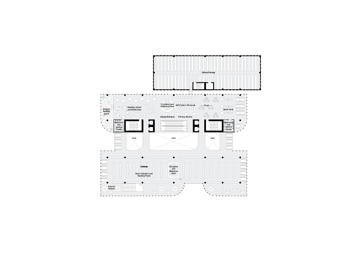 spatial practice architecture office Los Angeles Hong Kong varna public library varna bulgaria plan 02