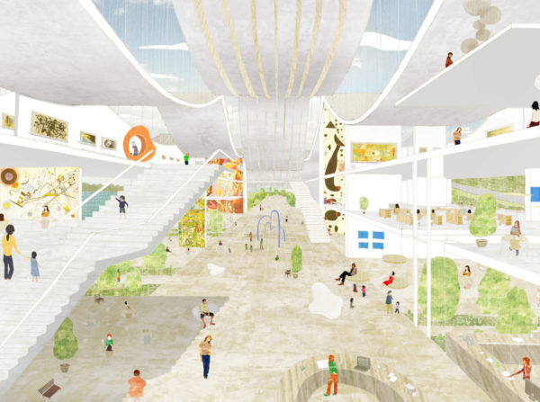 spatial practice architecture office Los Angeles Hong Kong Guggenheim Helsinki Museum lobby